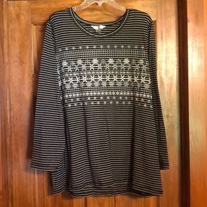 CJ Banks long sleeve casual shirt